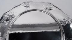  Gorham Manufacturing Co Set of 12 Gorham Edwardian Art Nouveau Martel Silver Dinner Plates - 4337288