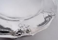  Gorham Manufacturing Co Set of 12 Gorham Edwardian Art Nouveau Martel Silver Dinner Plates - 4337290