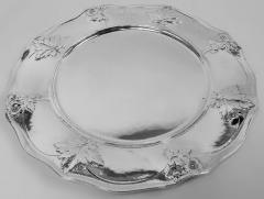  Gorham Manufacturing Co Set of 12 Gorham Edwardian Art Nouveau Martel Silver Dinner Plates - 4337291