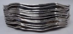  Gorham Manufacturing Co Set of 12 Gorham Edwardian Art Nouveau Martel Silver Dinner Plates - 4337292
