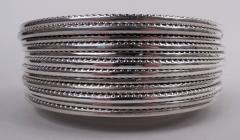  Gorham Manufacturing Co Set of 12 Gorham Kensington Sterling Silver Bread Butter Plates - 4338708