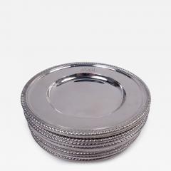  Gorham Manufacturing Co Set of 12 Gorham Kensington Sterling Silver Bread Butter Plates - 4344659