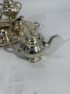  Gorham Manufacturing Co Very rare coffee and tea service In solid silver by A Gorham Art Nouveau  - 4570995