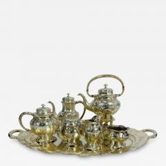  Gorham Manufacturing Co Very rare coffee and tea service In solid silver by A Gorham Art Nouveau  - 4614363