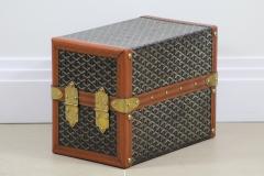 Goyard - 1920s Goyard Library Trunk in Iconic Chevron Canvas