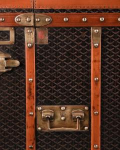  Goyard Goyard Trunk A Rare Early 20th Century Steamer or Wardrobe Trunk - 3807788