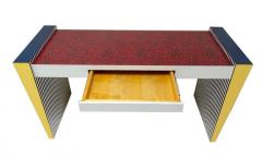  Grace Designs Ettore Sottsass Memphis Desk in Spugnatto Red Laminate from Grace Designs 1985 - 2142893