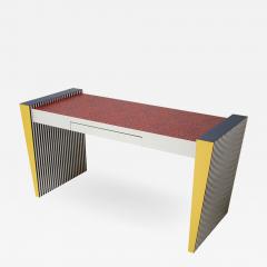  Grace Designs Ettore Sottsass Memphis Desk in Spugnatto Red Laminate from Grace Designs 1985 - 2144541