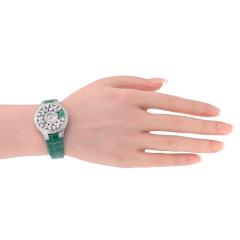  Graff Graff 18K White Gold Butterfly Green Emerald Limited Edition 32mm Dial Watch - 4612277