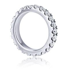  Graff Graff Platinum 2 00cttw Round Diamond 3 5mm Wide Eternity Band - 4511104