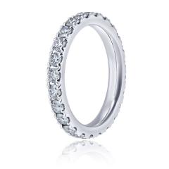  Graff Graff Platinum 2 6mm Castle Set Eternity 1 00cttw Band - 4511098