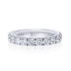  Graff Graff Platinum Round Diamond 3 1mm Wide 2 00cttw Eternity Band - 4512214