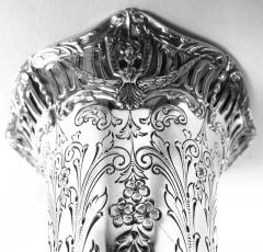  Graff Graff Washbourne Dunn Edwardian Regency Sterling Silver Vase - 4117548