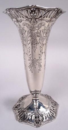  Graff Graff Washbourne Dunn Edwardian Regency Sterling Silver Vase - 4117549