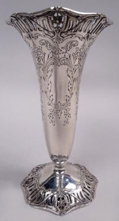  Graff Graff Washbourne Dunn Edwardian Regency Sterling Silver Vase - 4117550