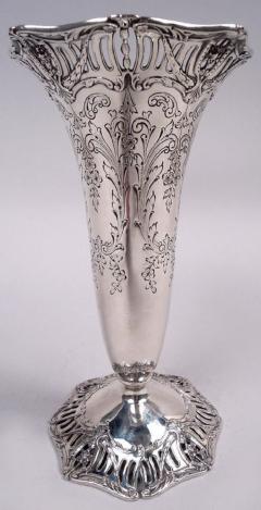  Graff Graff Washbourne Dunn Edwardian Regency Sterling Silver Vase - 4117551