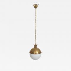  Granada 30cm brass and opaline ceiling lamp Barracuda edition  - 4547631