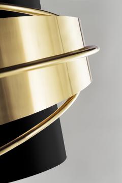  Greenapple Art Deco Enlace Pendant Chandelier Black Brass Handmade in Portugal Greenapple - 3436562
