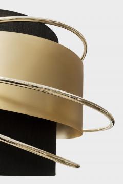 Greenapple Art Deco Enlace Pendant Chandelier Black Brass Handmade in Portugal Greenapple - 3436564