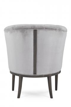  Greenapple Art Deco Lisboa Lounge Chair Grey Velvet Handmade in Portugal by Greenapple - 3497900