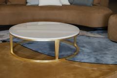  Greenapple Art Deco Rubi Coffee Table Calacatta Marble Gold Handmade Portugal Greenapple - 3605725