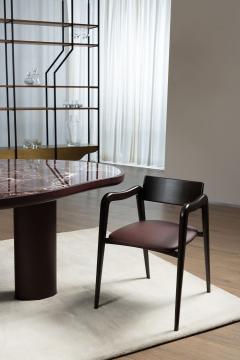  Greenapple Cerdeira Marble Dining Table Rosso Levanto Marble Handmade by Greenapple - 4316460