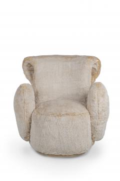  Greenapple Greenapple Armchair Grass Armchair Light Orange Faux Fur Handmade in Portugal - 2838153