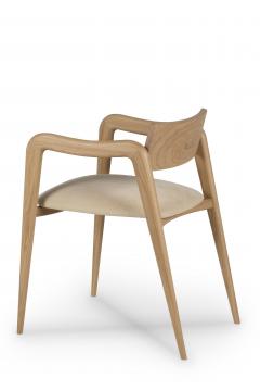  Greenapple Modern Anjos Dining Chairs Leather Oak Root Handmade in Portugal by Greenapple - 3358444