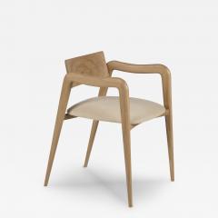  Greenapple Modern Anjos Dining Chairs Leather Oak Root Handmade in Portugal by Greenapple - 3388266