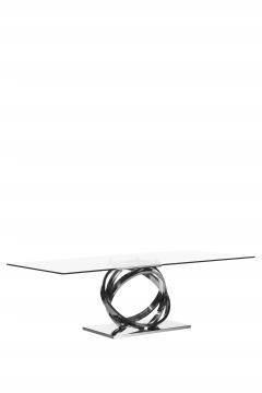  Greenapple Modern Armilar Dining Table Glass Stainless Steel Handmade Portugal Greenapple - 3562424