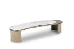  Greenapple Modern Armona Coffee Table Calacatta Marble Brass Handmade Portugal Greenapple - 3412854