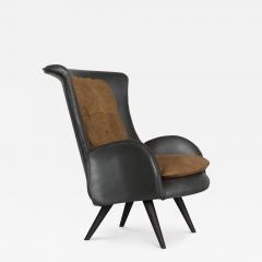  Greenapple Modern Barao Armchair Velvet Italian Leather Handmade Portugal Greenapple - 3395520