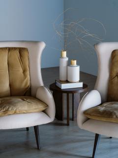  Greenapple Modern Barao Lounge Chair Italian Leather Nubuck Handmade Portugal Greenapple - 3354000