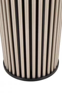  Greenapple Modern Black Flute Pedestal Sculpture Column Handmade in Portugal by Greenapple - 3437638