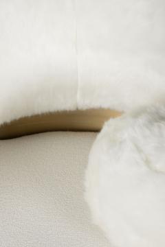  Greenapple Modern Caju Armchair Lounge Chair White Faux Fur Handmade Portugal Greenapple - 3392250