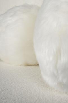  Greenapple Modern Caju Armchair Lounge Chair White Faux Fur Handmade Portugal Greenapple - 3392251