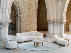  Greenapple Modern Caju Armchair Lounge Chair White Faux Fur Handmade Portugal Greenapple - 3392255