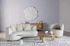  Greenapple Modern Caju Armchair Lounge Chair White Faux Fur Handmade Portugal Greenapple - 3392257