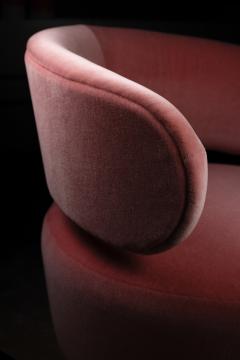  Greenapple Modern Caju Lounge Chair Armchair Pink Velvet Handmade Portugal Greenapple - 3353984