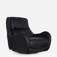  Greenapple Modern Capelinhos Lounge Chair Black Leather Handmade in Portugal by Greenapple - 3453013