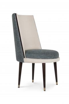  Greenapple Modern De Castro Dining Chair Blue Beige Woven Handmade Portugal by Greenapple - 3598938