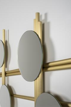  Greenapple Modern Flute Wall Mirror Brushed Brass Handmade in Portugal by Greenapple - 3438573