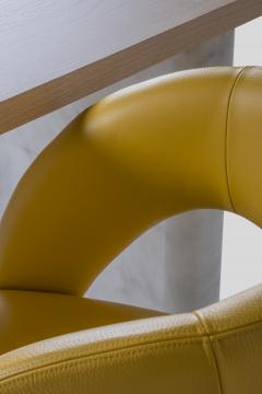  Greenapple Modern Laurence Dining Chairs Yellow Leather Handmade Portugal by Greenapple - 3497786