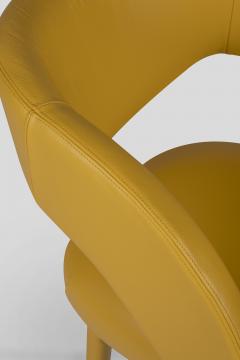  Greenapple Modern Laurence Dining Chairs Yellow Leather Handmade Portugal by Greenapple - 3497787