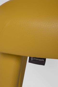 Greenapple Modern Laurence Dining Chairs Yellow Leather Handmade Portugal by Greenapple - 3497791