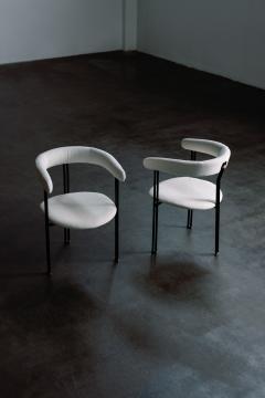  Greenapple Modern Maia Dining Chairs White Holly Hunt Fabric Handmade by Greenapple - 3130373