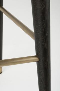  Greenapple Modern Mary Bar Stools Nubuck Leather Brass Handmade in Portugal by Greenapple - 3353907