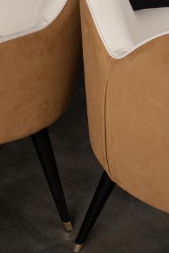  Greenapple Modern Mary Dining Chairs Caramel Velvet Leather Handmade Portugal Greenapple - 3353953