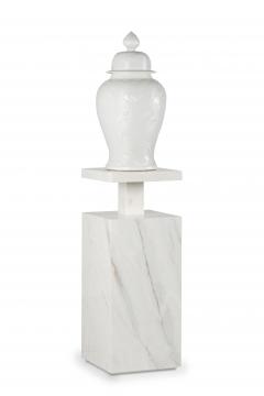  Greenapple Modern Monique Pedestal Sculpture Calacatta Marble Handmade Portugal Greenapple - 3437517