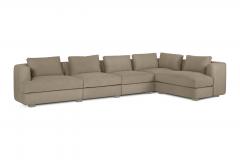  Greenapple Modern Sand Wave Sofa Light Brown Leather Handmade in Portugal by Greenapple - 3129585